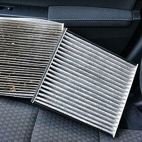 Giftige Abgase. NO2 Wert im Auto um bis zu 90% senken.